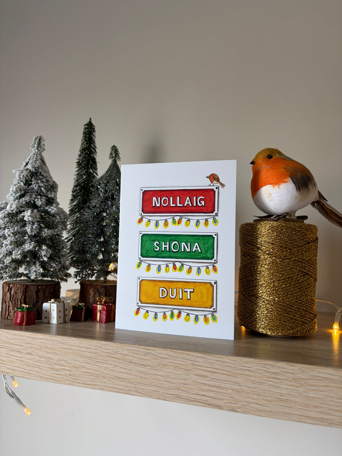 14. Christmas card, Nollaig Shona Duit