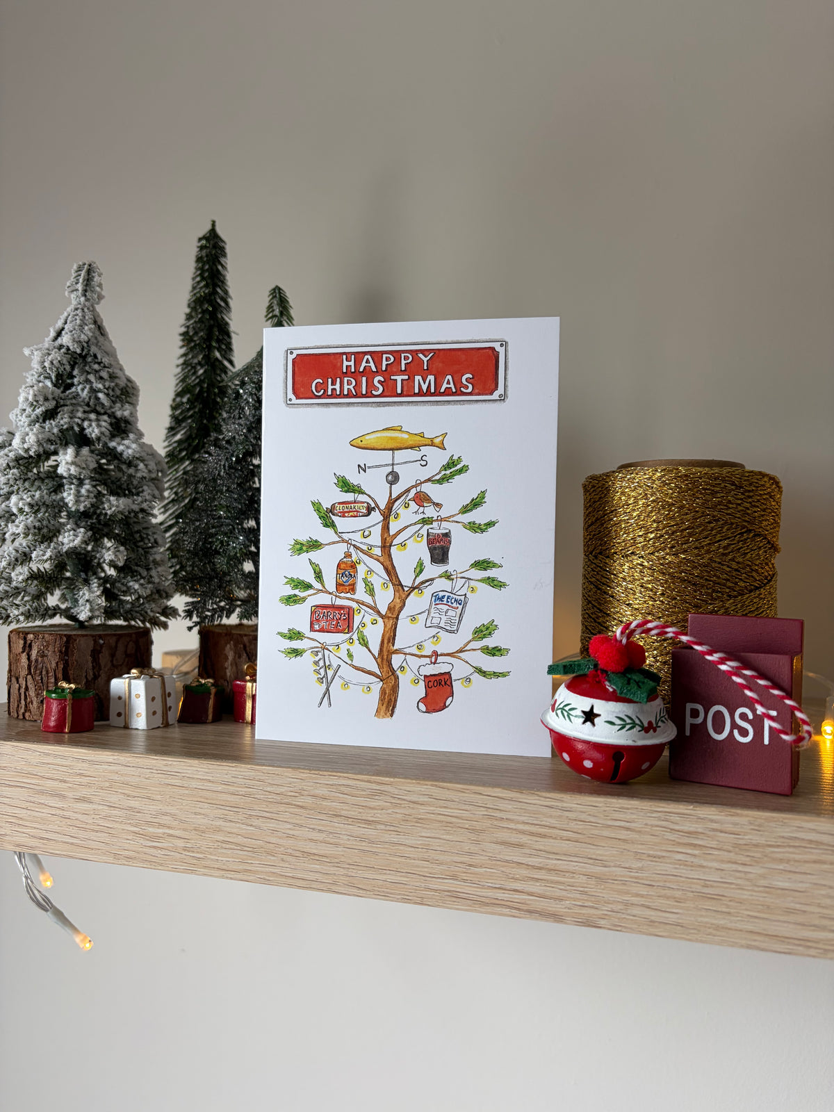 1.7 Cork Christmas card, Cork tree