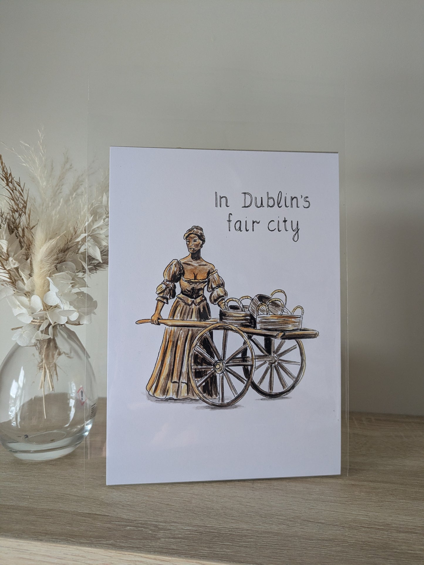 A5 Art print, Dublin, Molly Malone