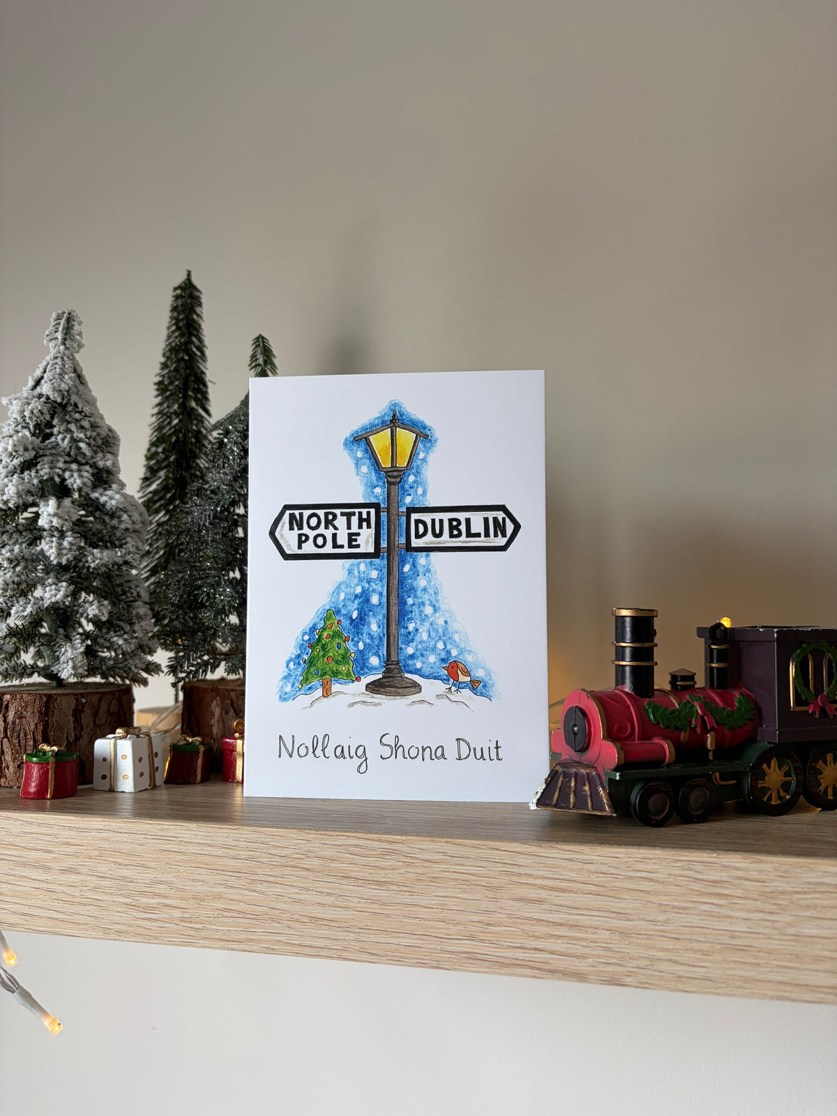 1.8 Dublin Christmas card, North Pole/Dublin