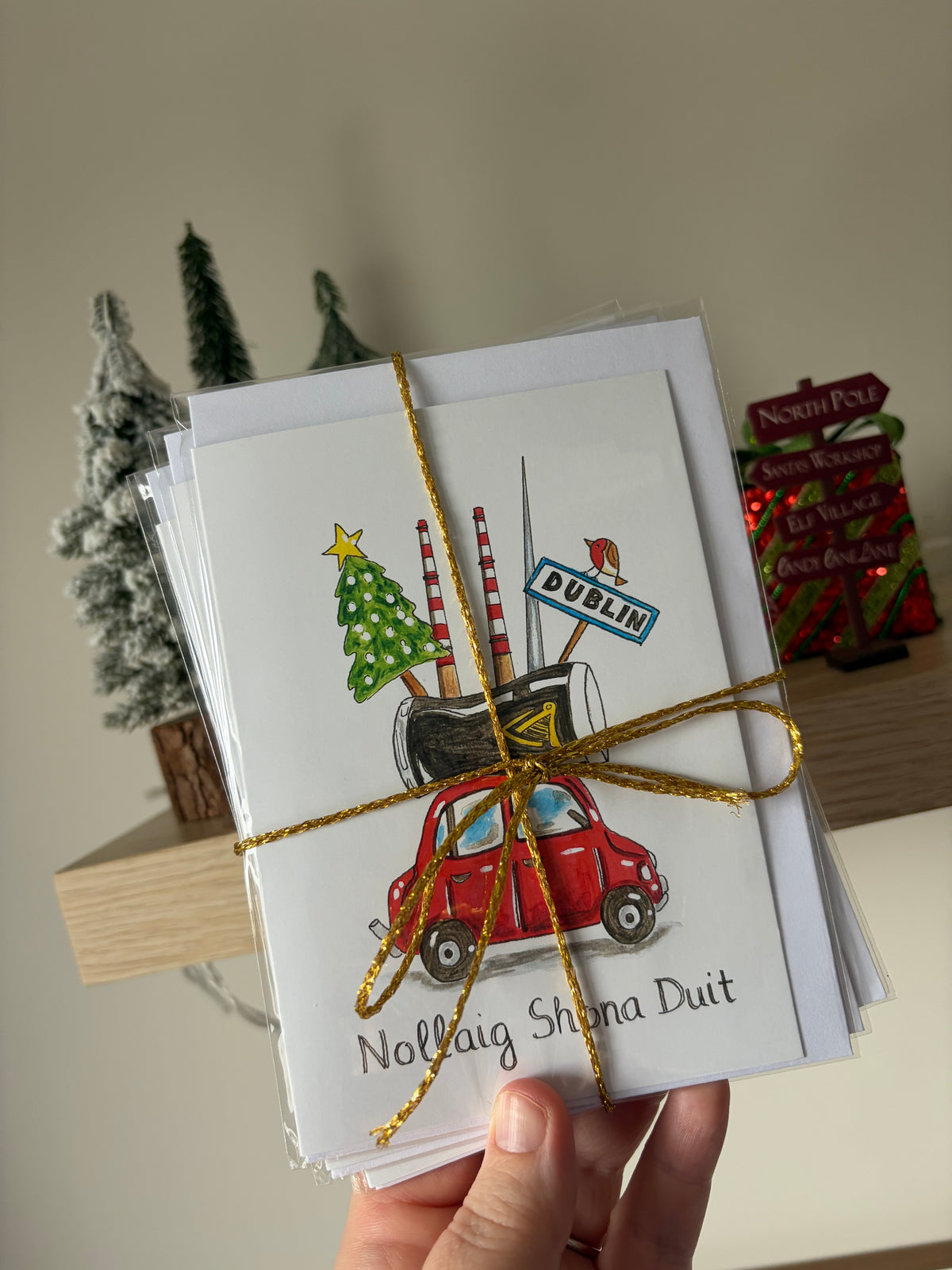 1.2 Dublin Christmas cards, 4 pack
