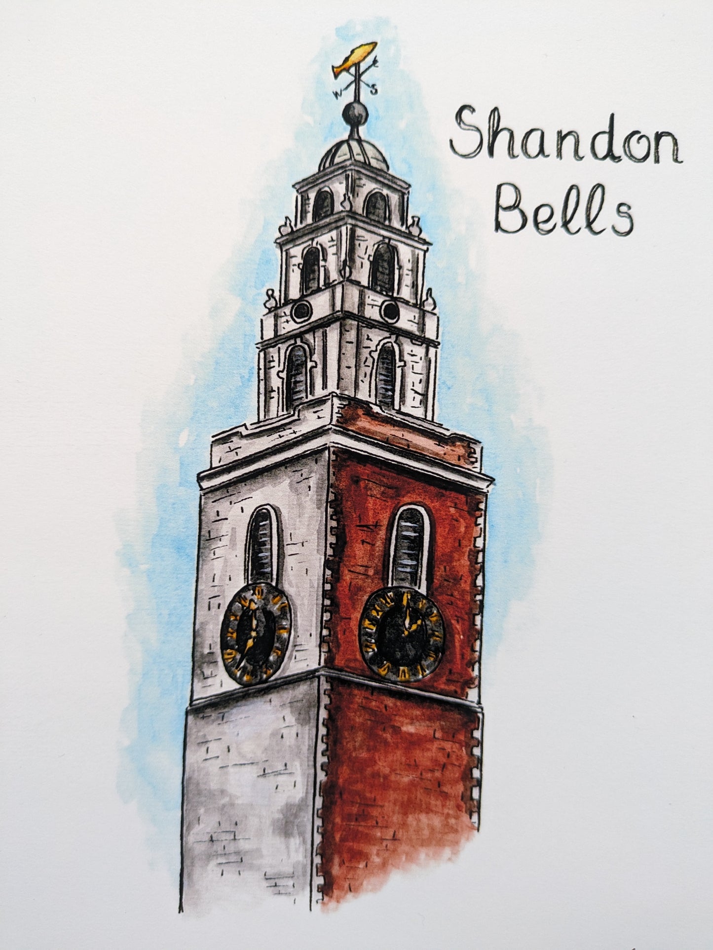 A4/A5 Art Print, Shandon Bells