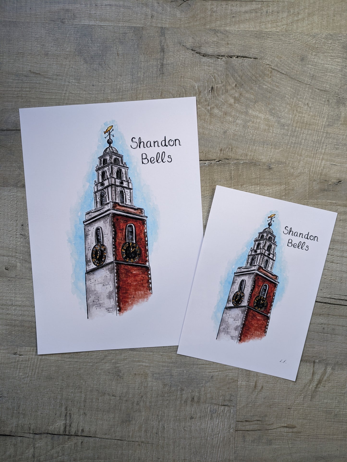 A4/A5 Art Print, Shandon Bells