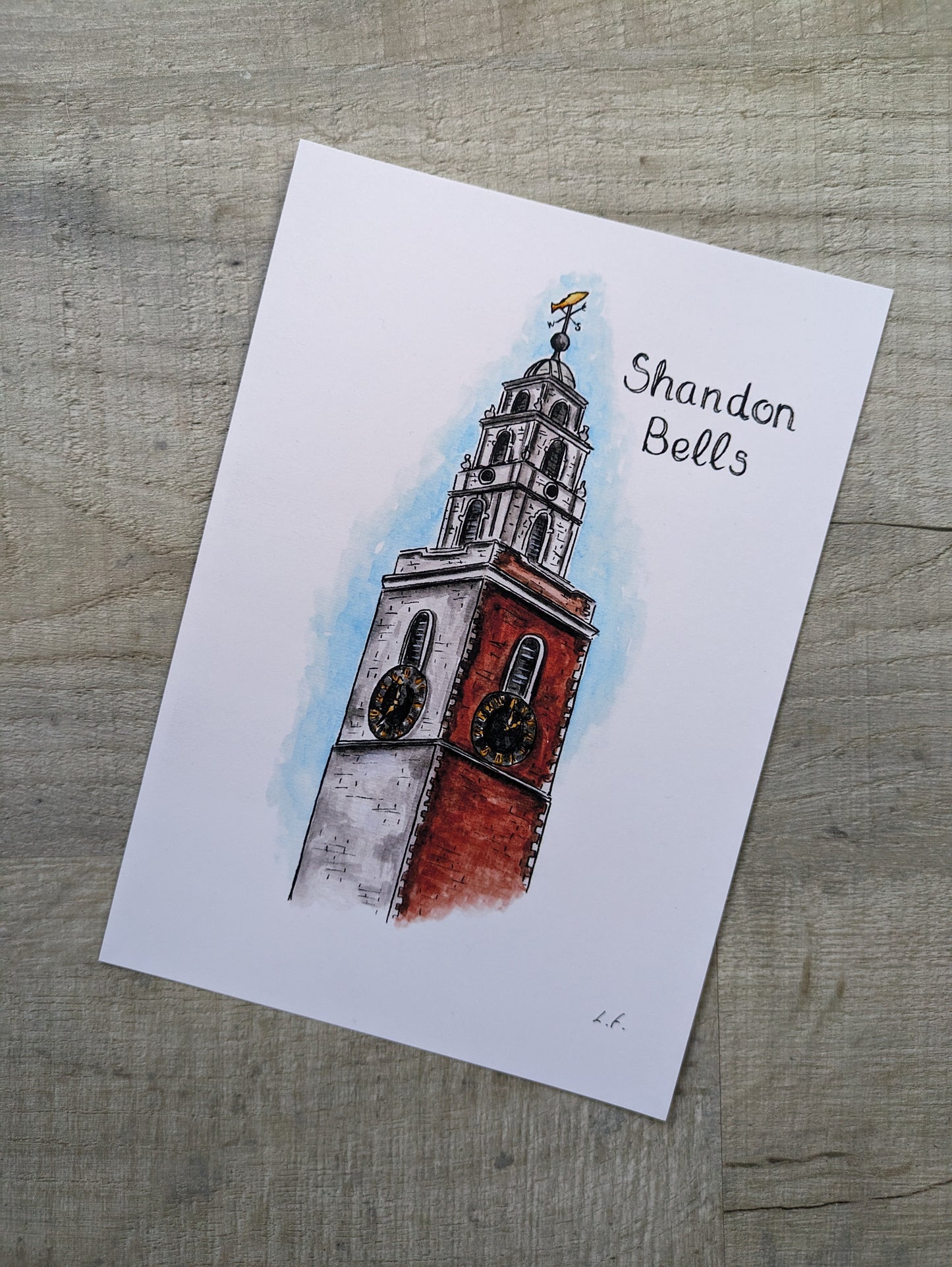 A4/A5 Art Print, Shandon Bells