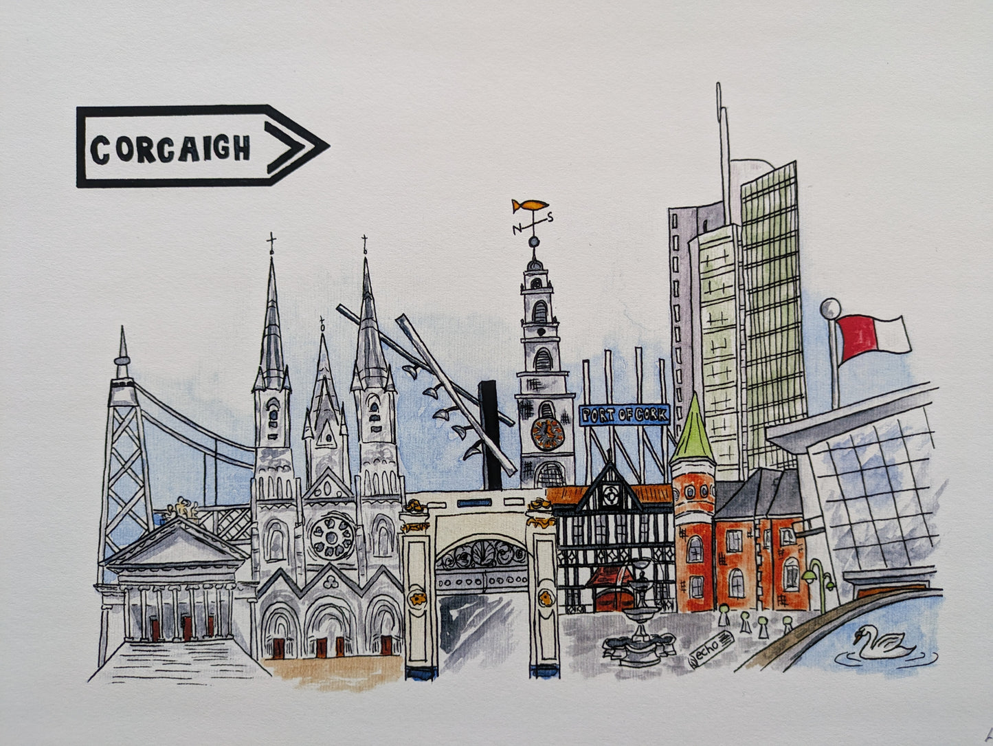 A4/A5 Art Print, Corcaigh