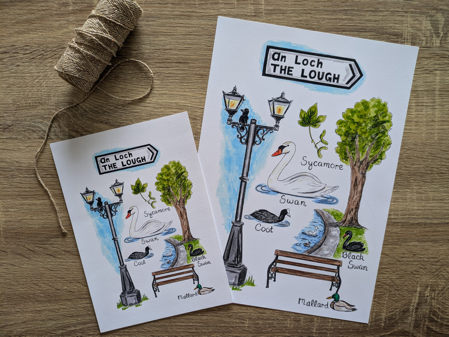 A4/A5 Art Print, The Lough