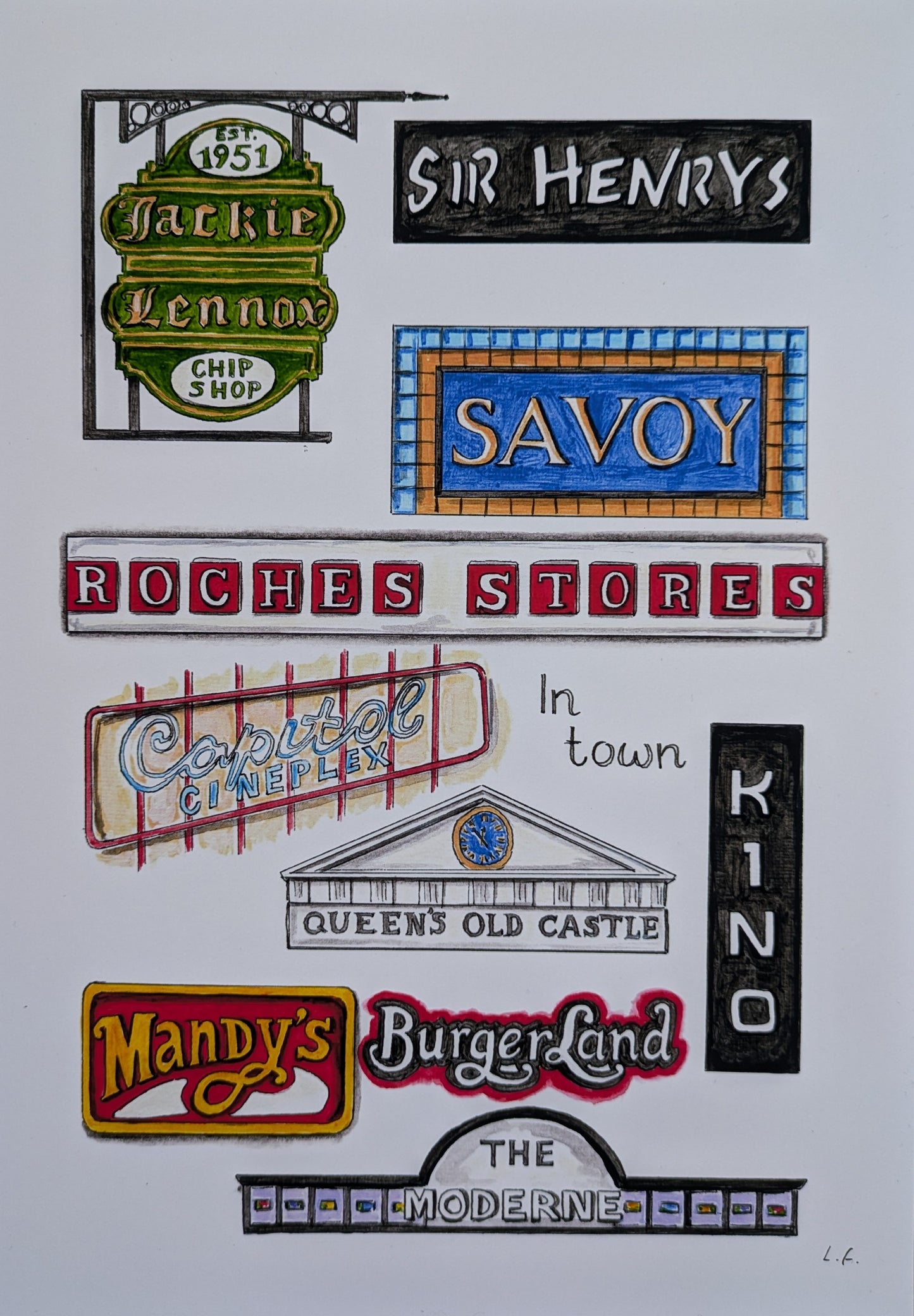 Print, In town