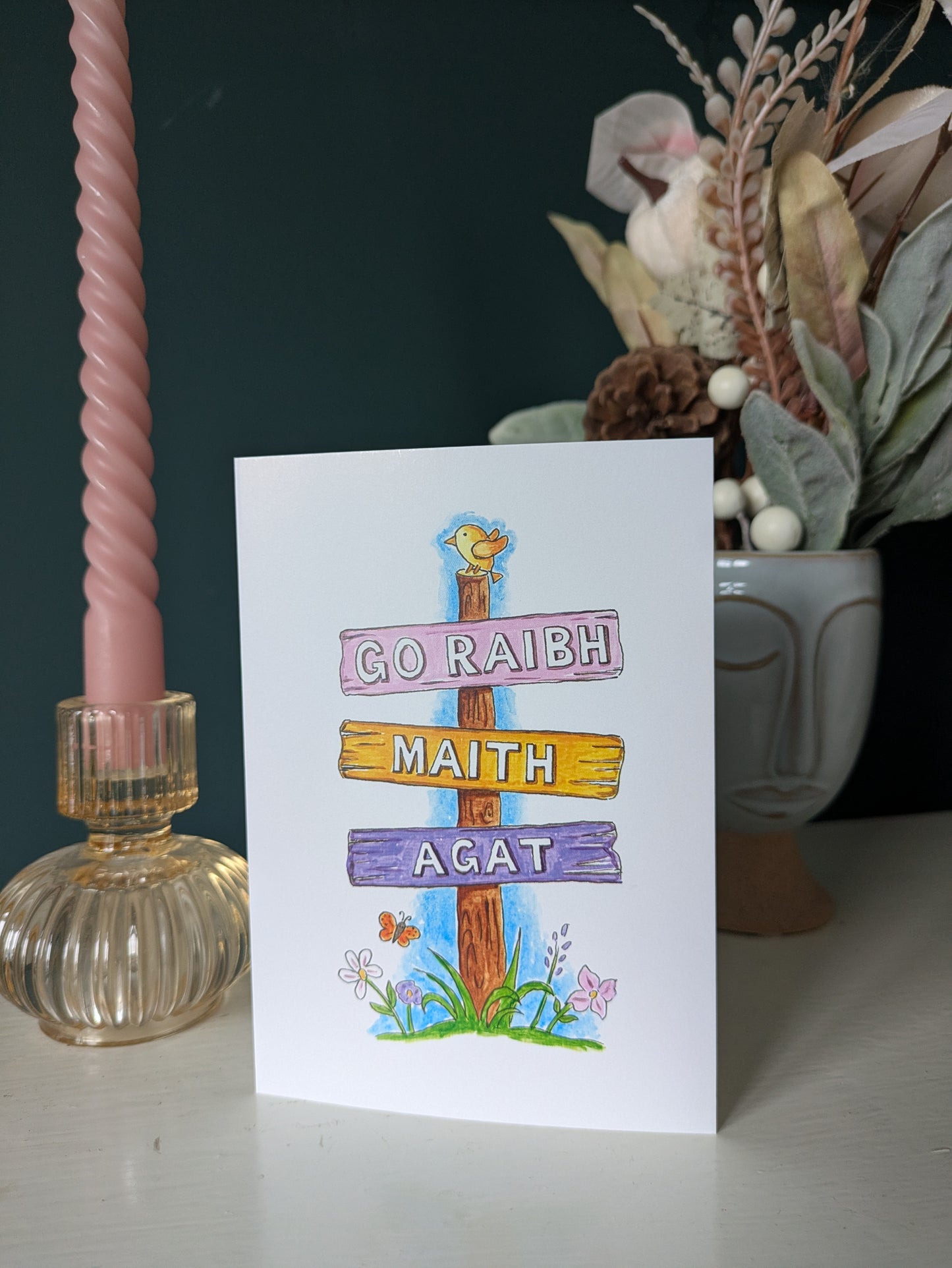 Greeting card, Go raibh maith agat