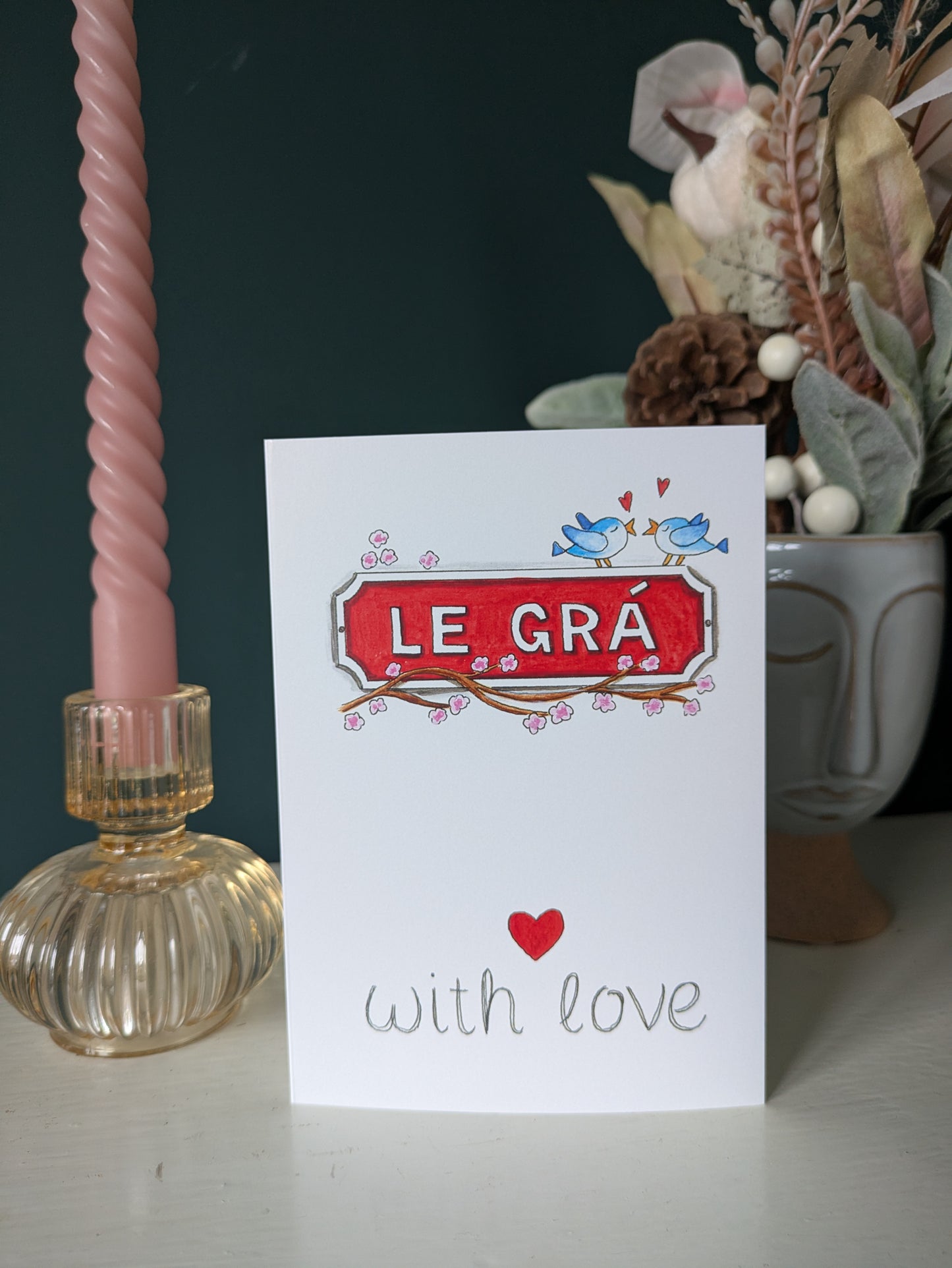 Greeting card, Le grá