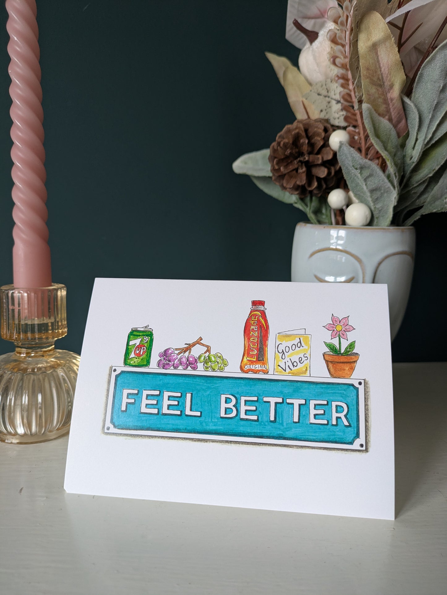 Greeting card, Feel better