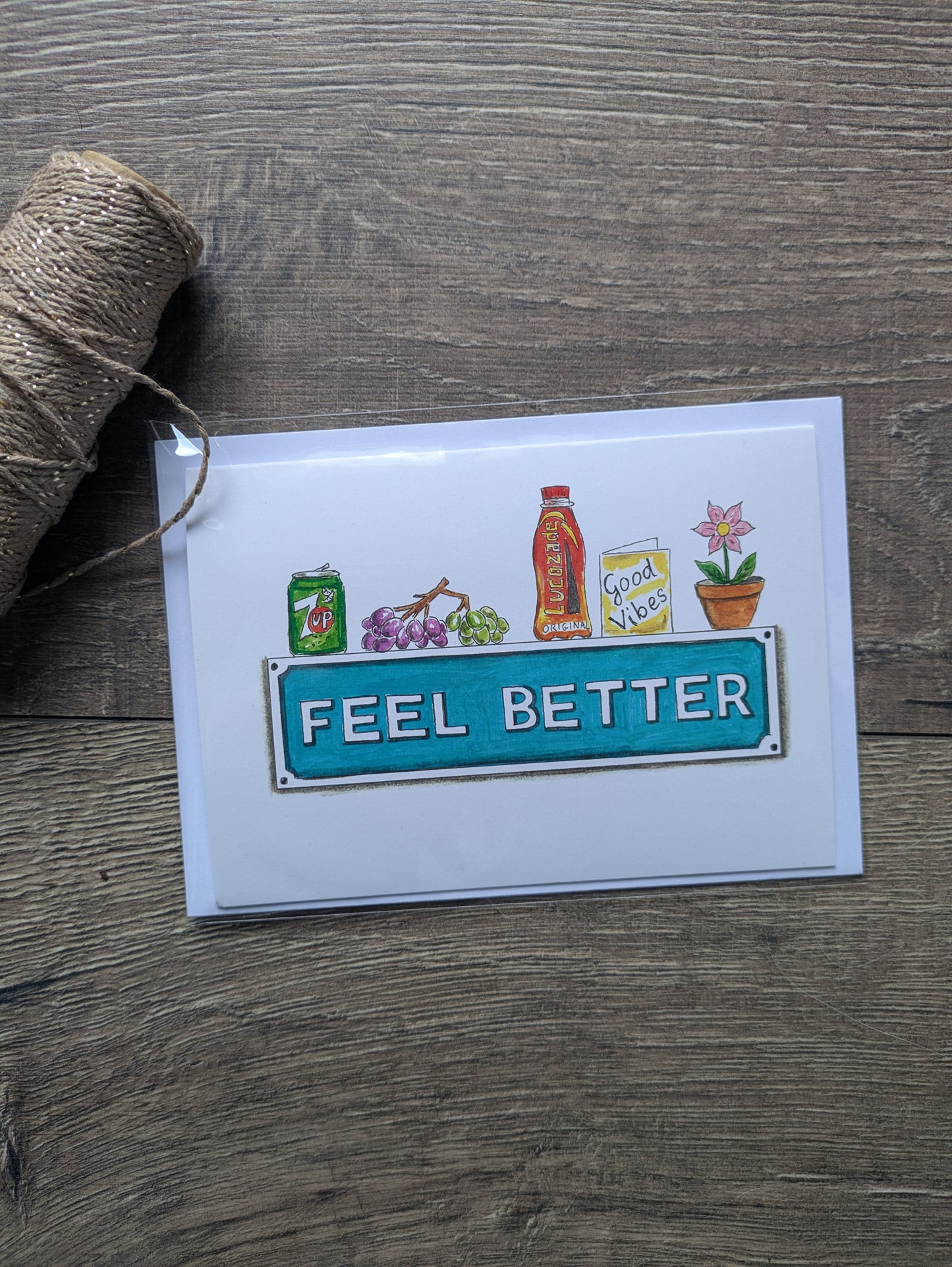 Greeting card, Feel better
