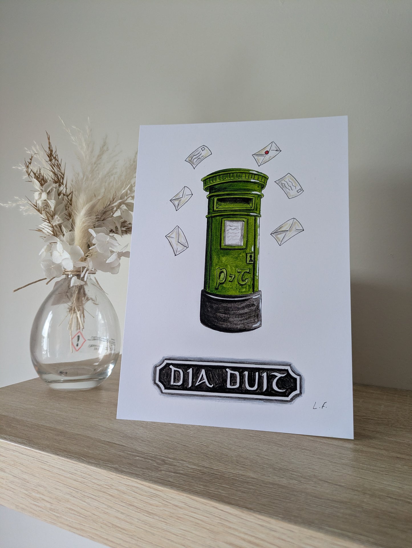 A5 Art print, Dia duit