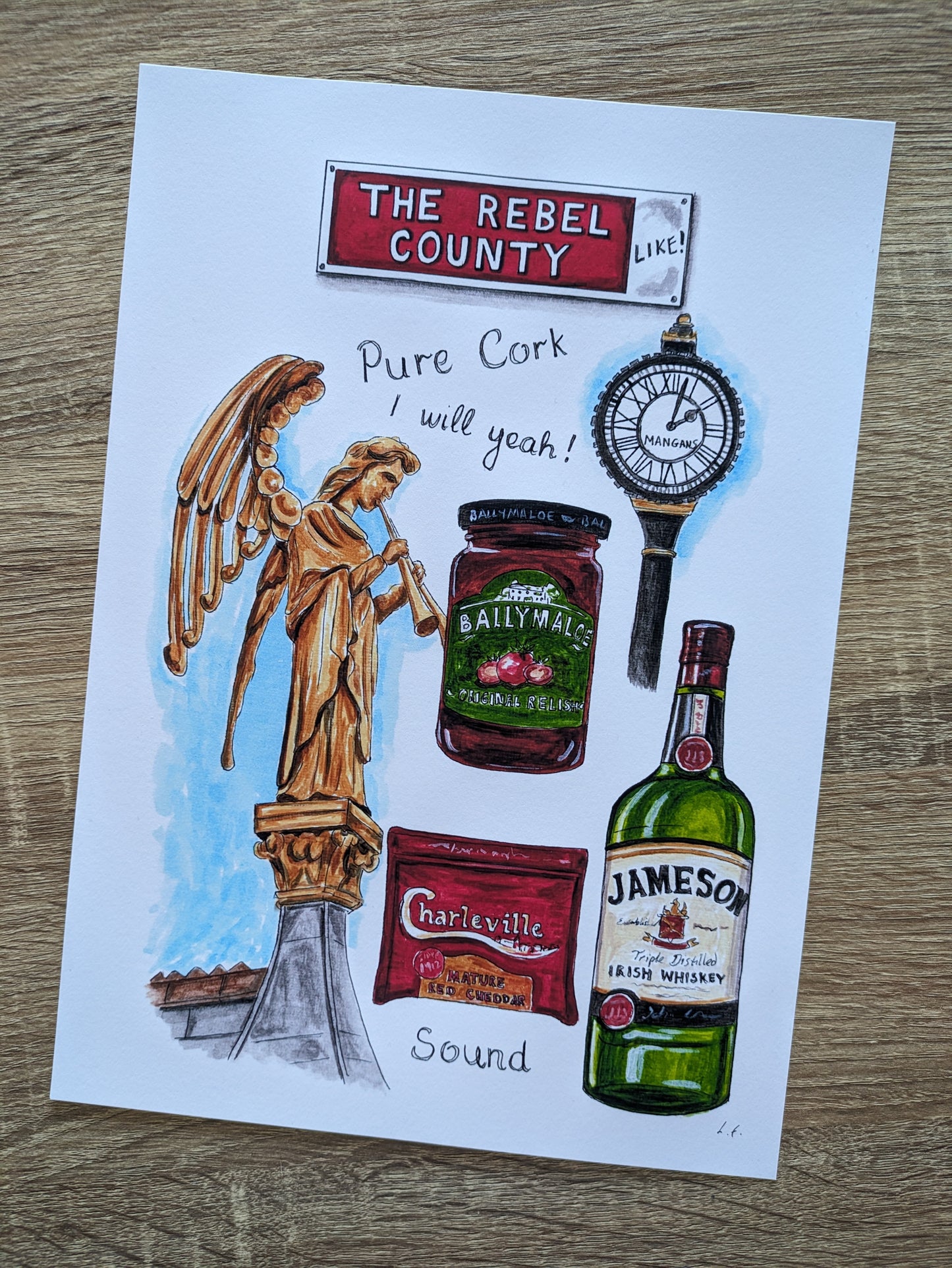 A4/A5 Art Print, The Rebel County