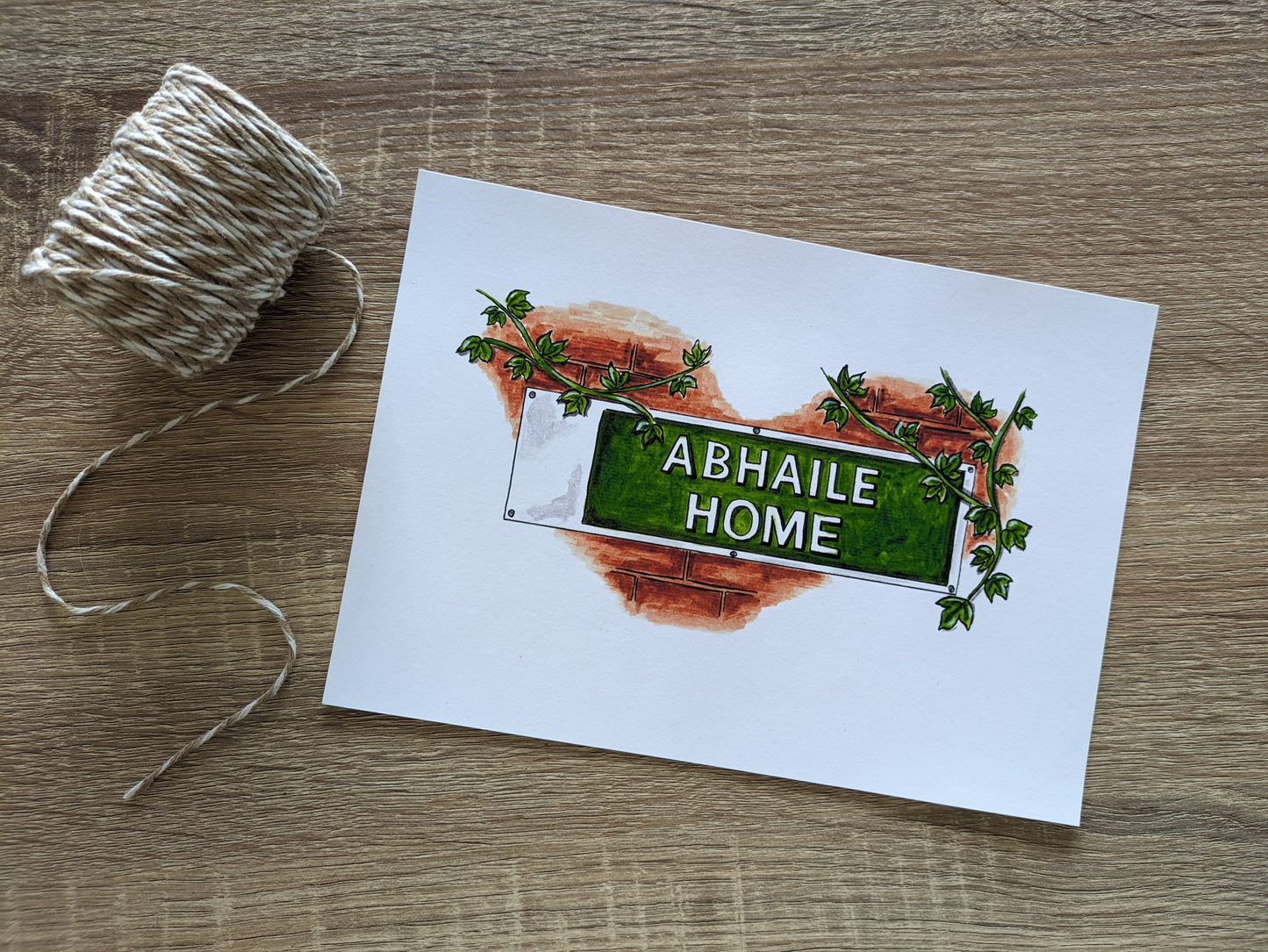 A5 Art Print, Home / Abhaile