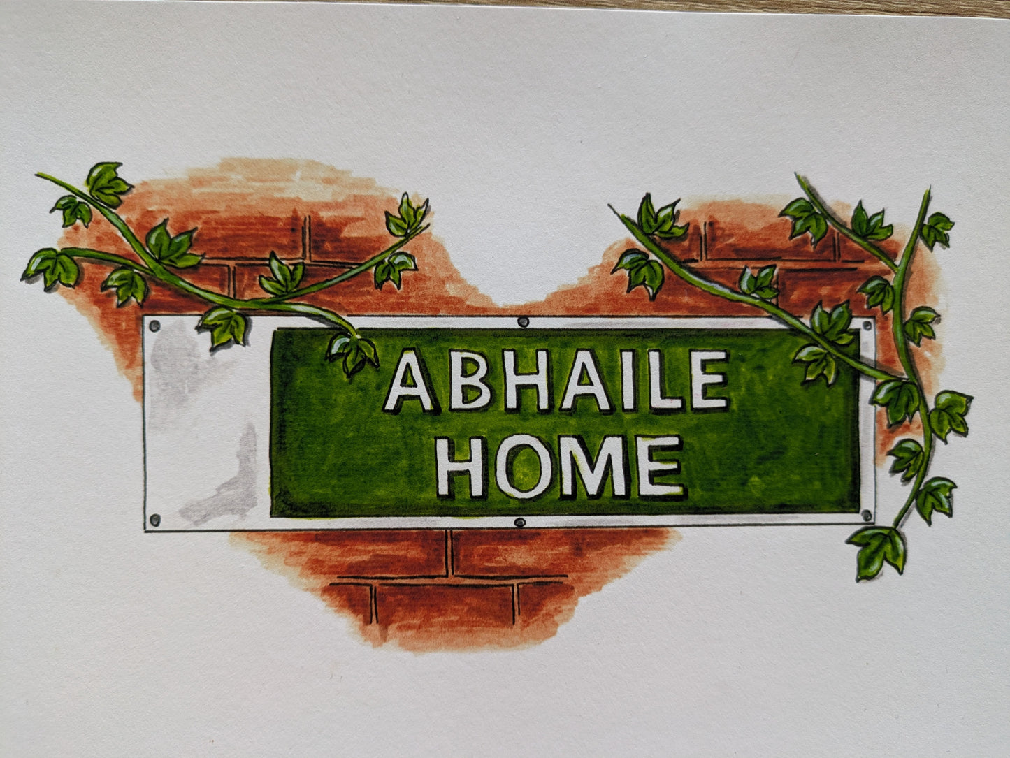 A5 Art Print, Home / Abhaile