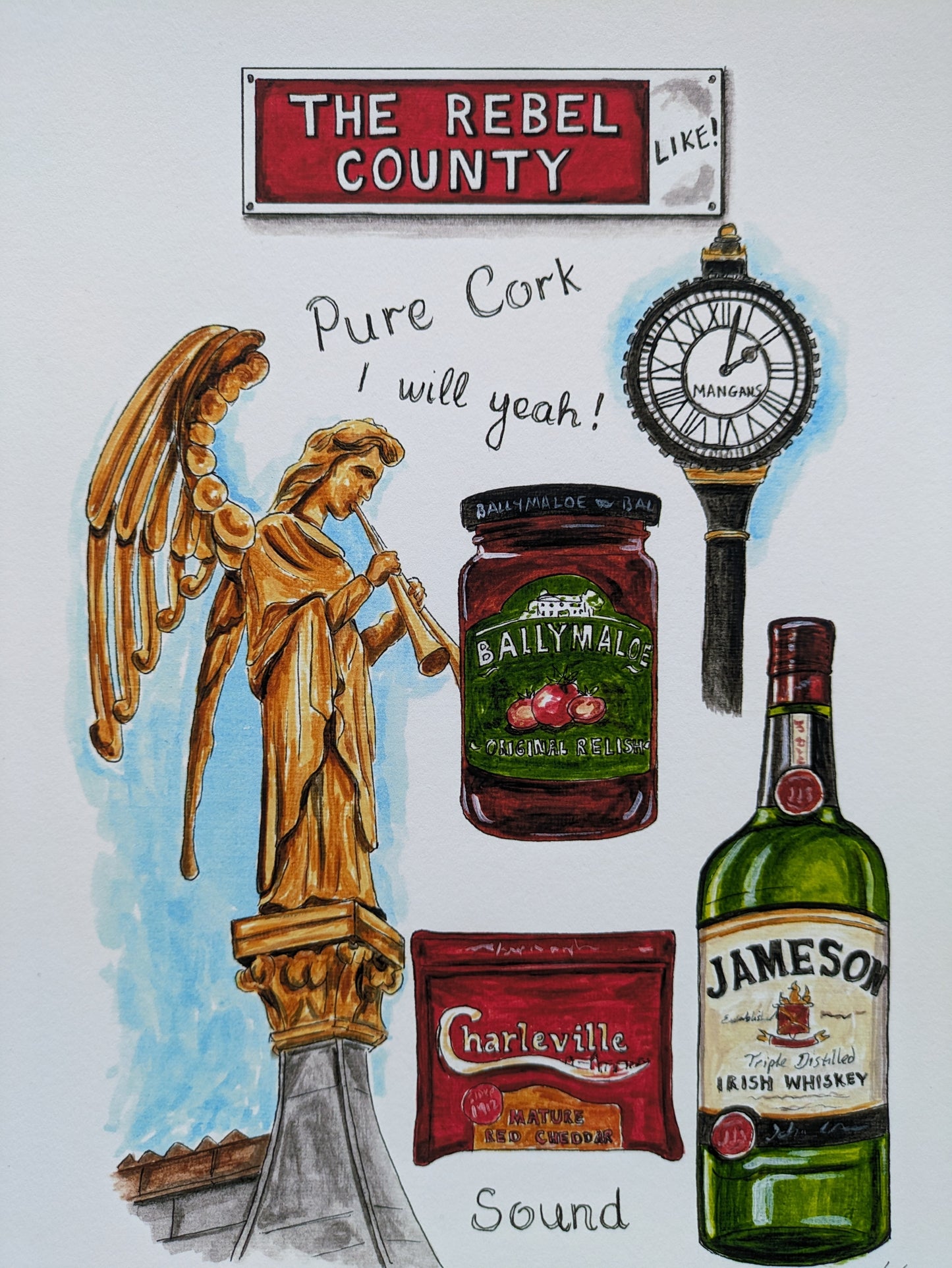 A4/A5 Art Print, The Rebel County