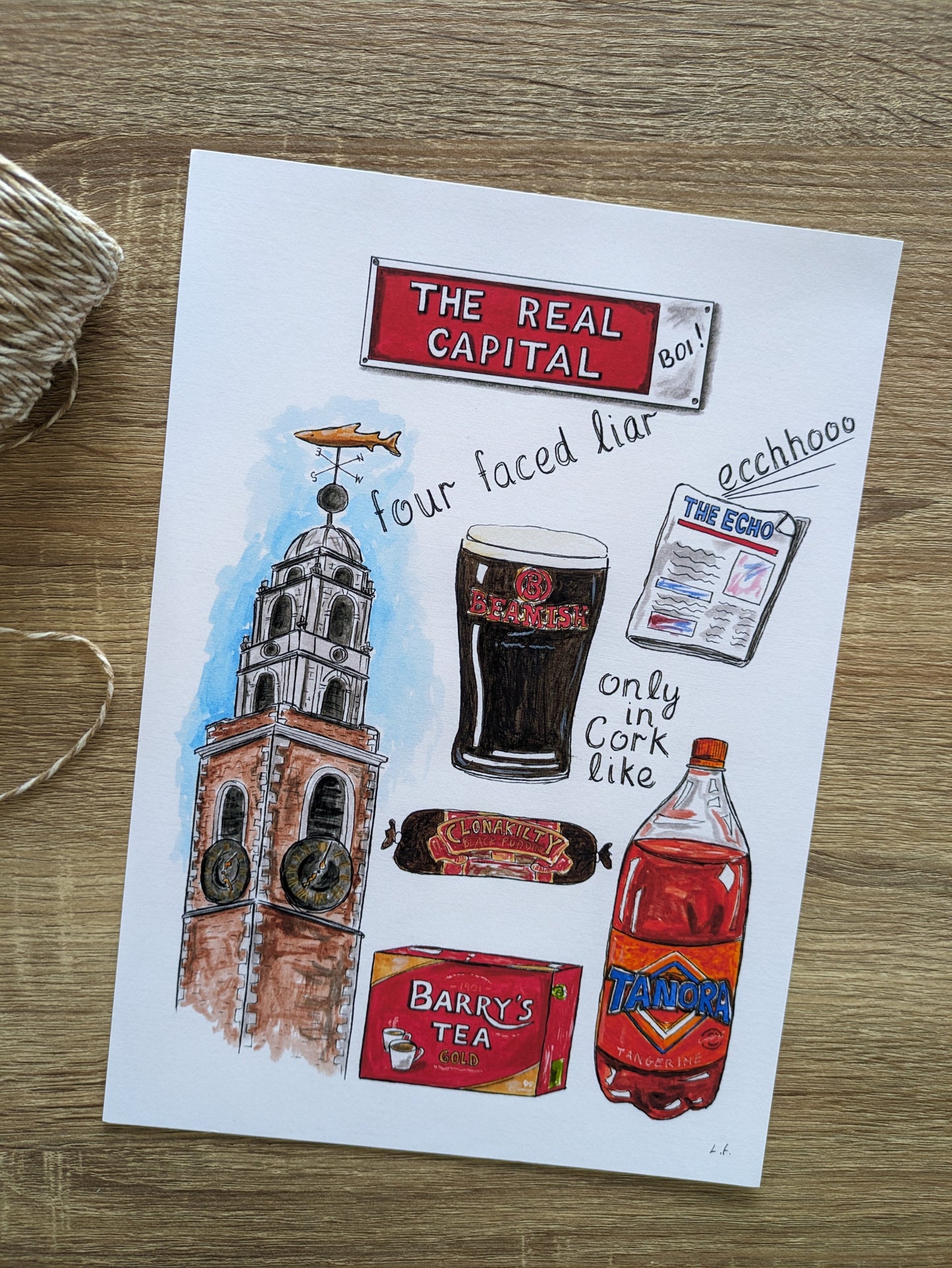 A4/A5 Art Print, The Real Capital