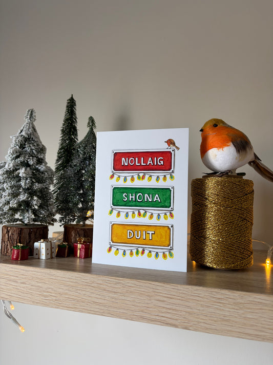 14. Christmas card, Nollaig Shona Duit