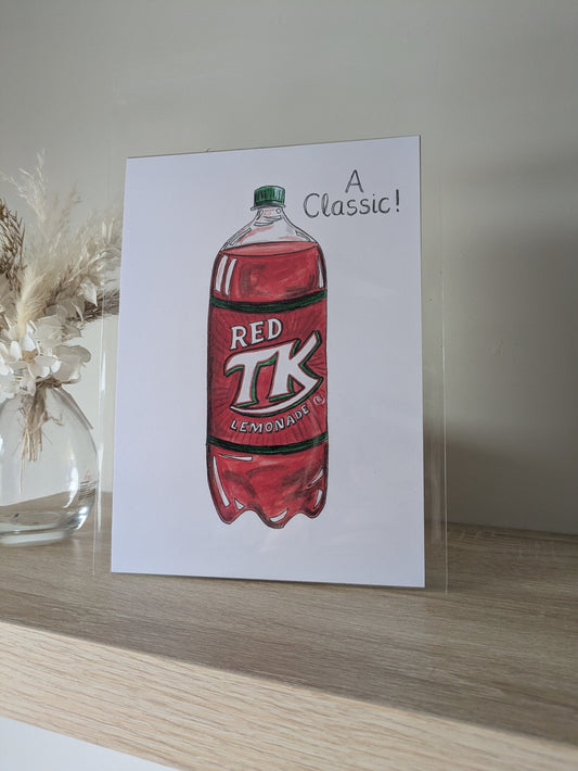 A5 Art print, TK Red Lemonade