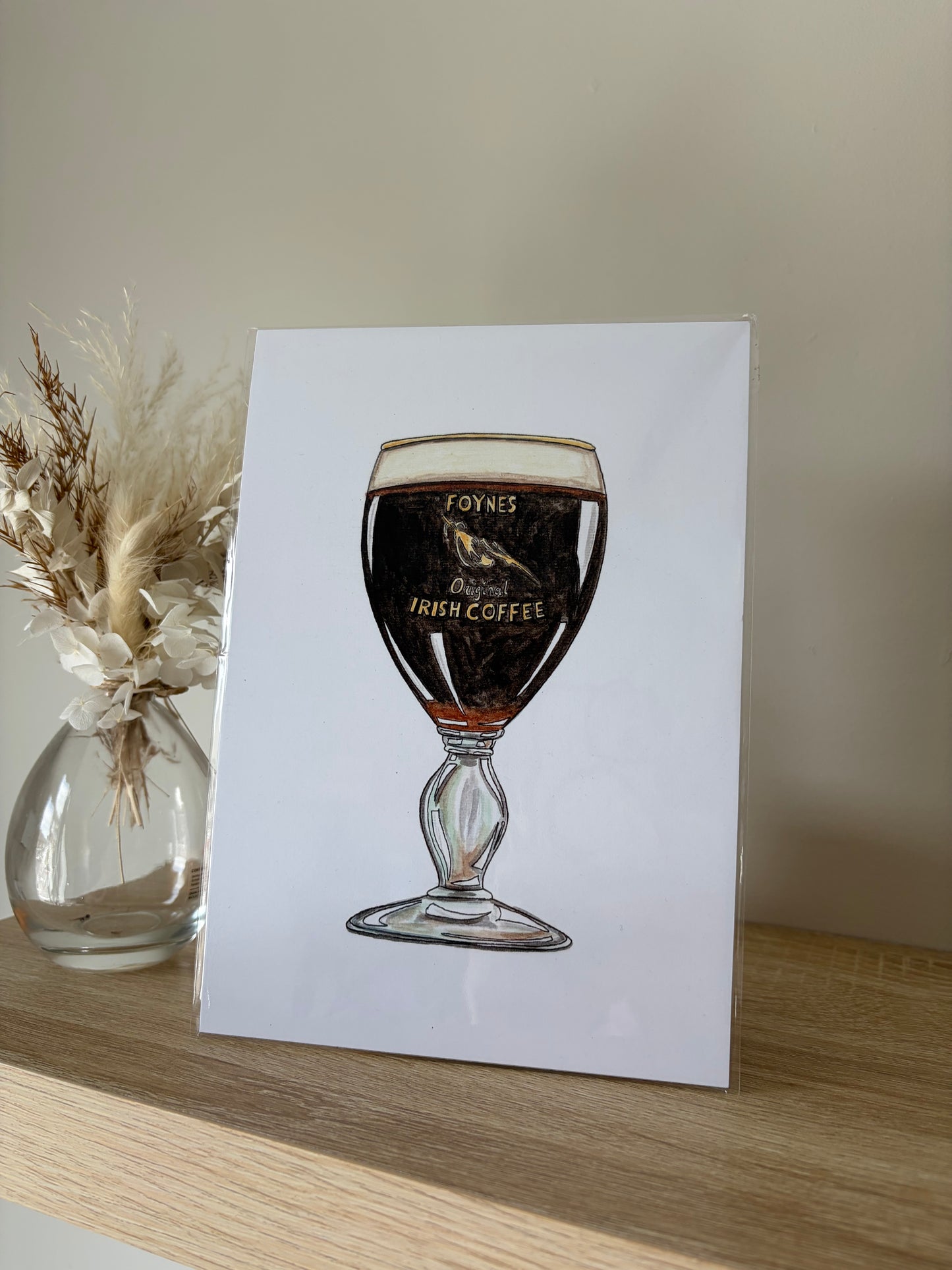 A5 Art print, Foynes Irish Coffee