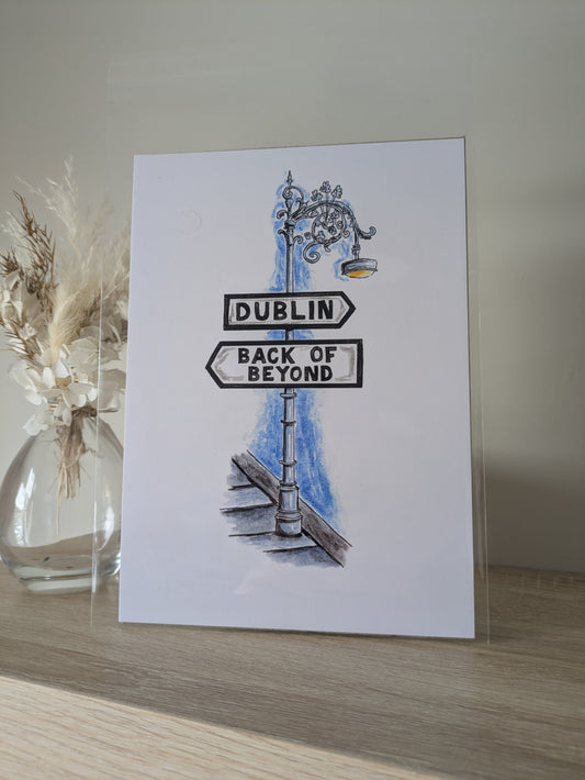 A5 Art print, Dublin/Back of beyond