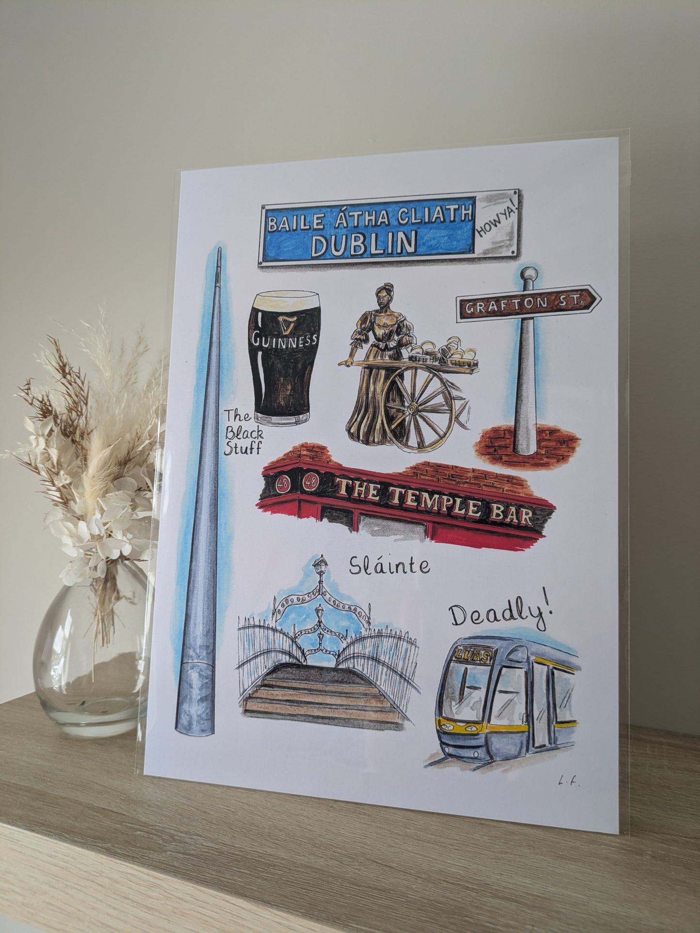 A4/A5 Art print, Dublin