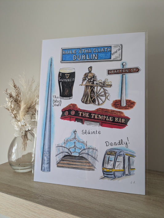 A4/A5 Art print, Dublin