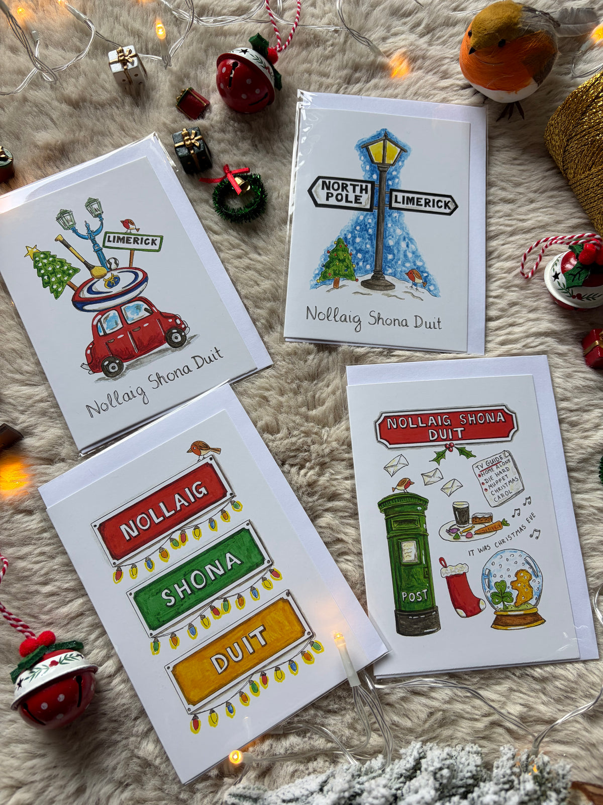 1.3 Limerick Christmas cards, 4 pack