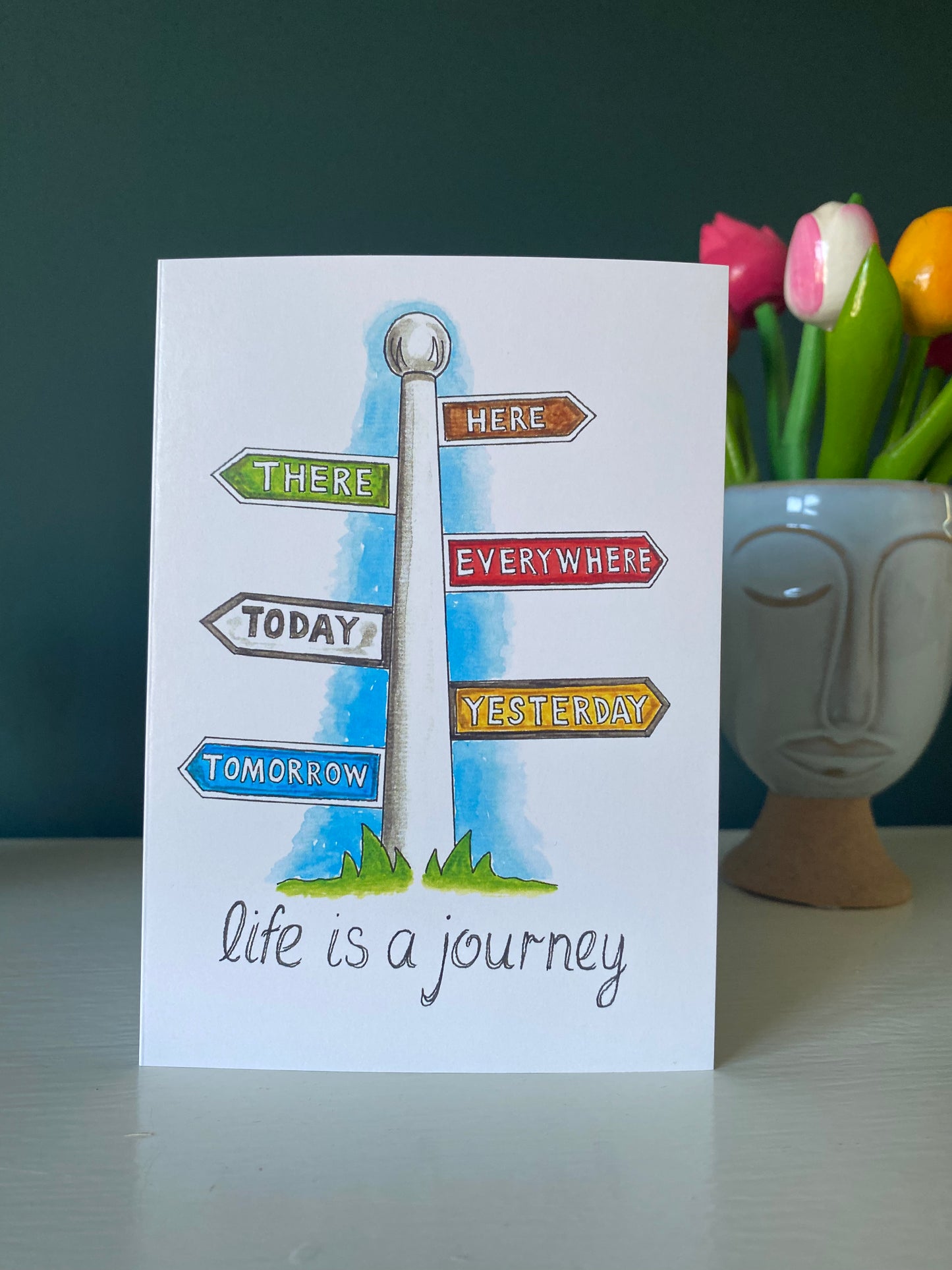 Greeting Card, Life is a journey