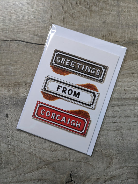 Greeting Card, Greetings from Corcaigh