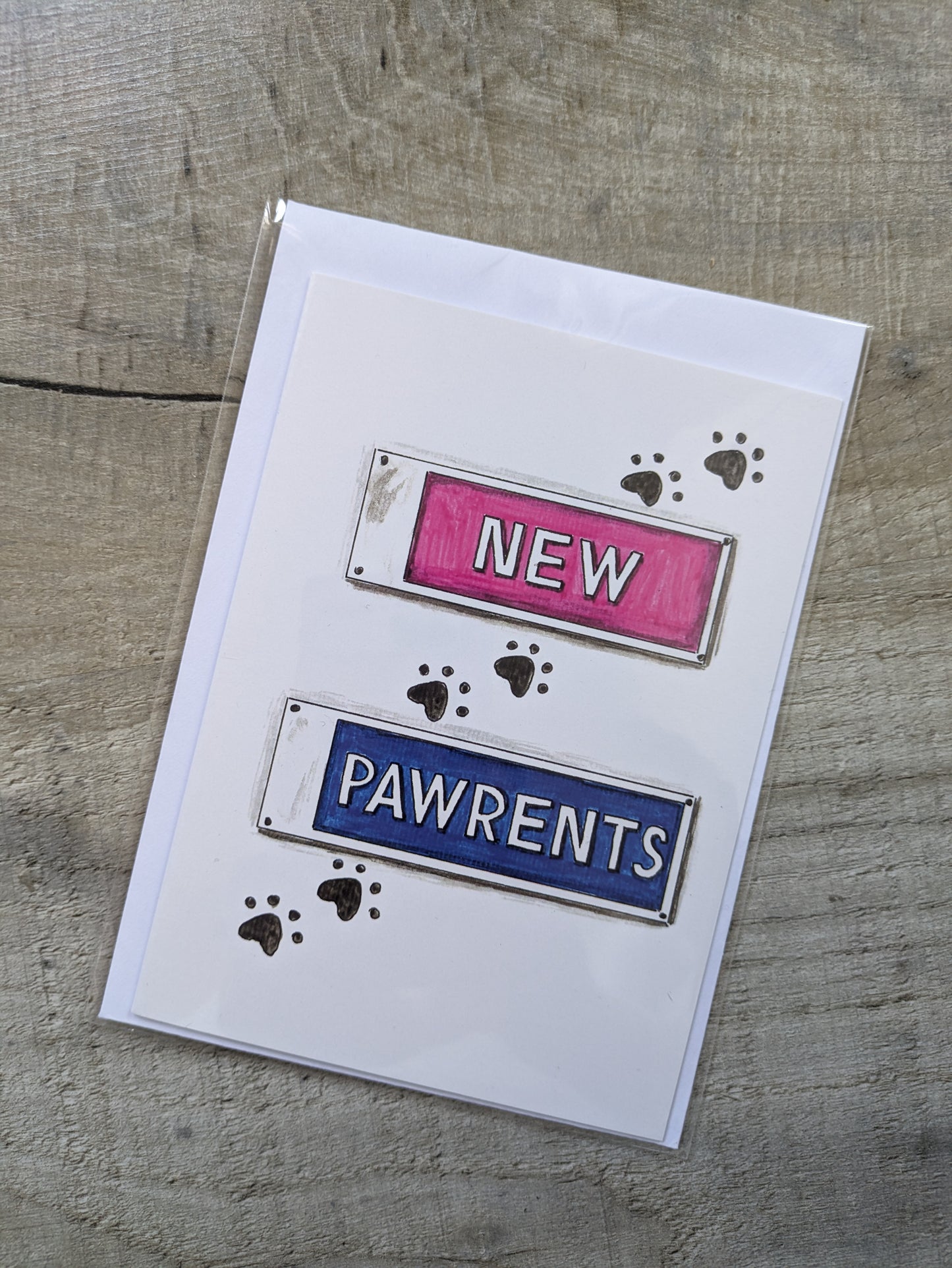 Greeting Card, New Pawrents