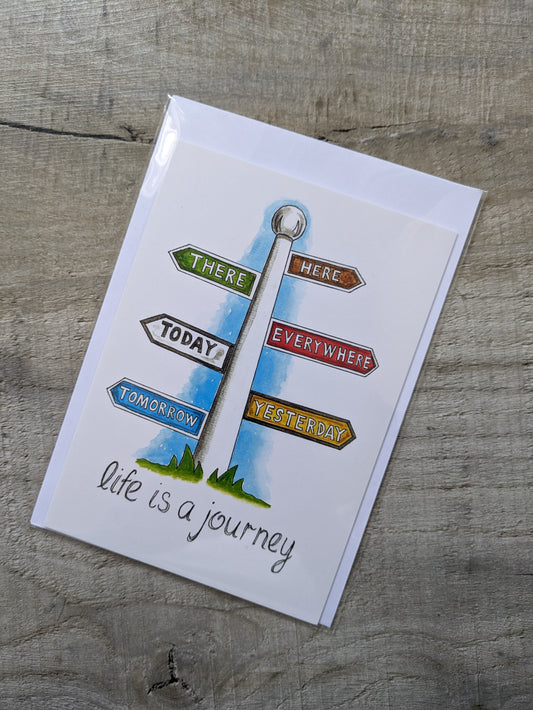 Greeting Card, Life is a journey