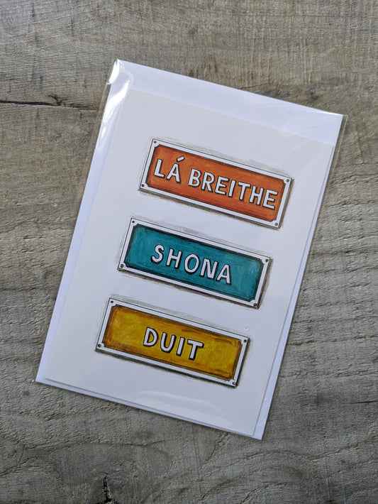 Greeting Card, Lá Breithe Shona Duit