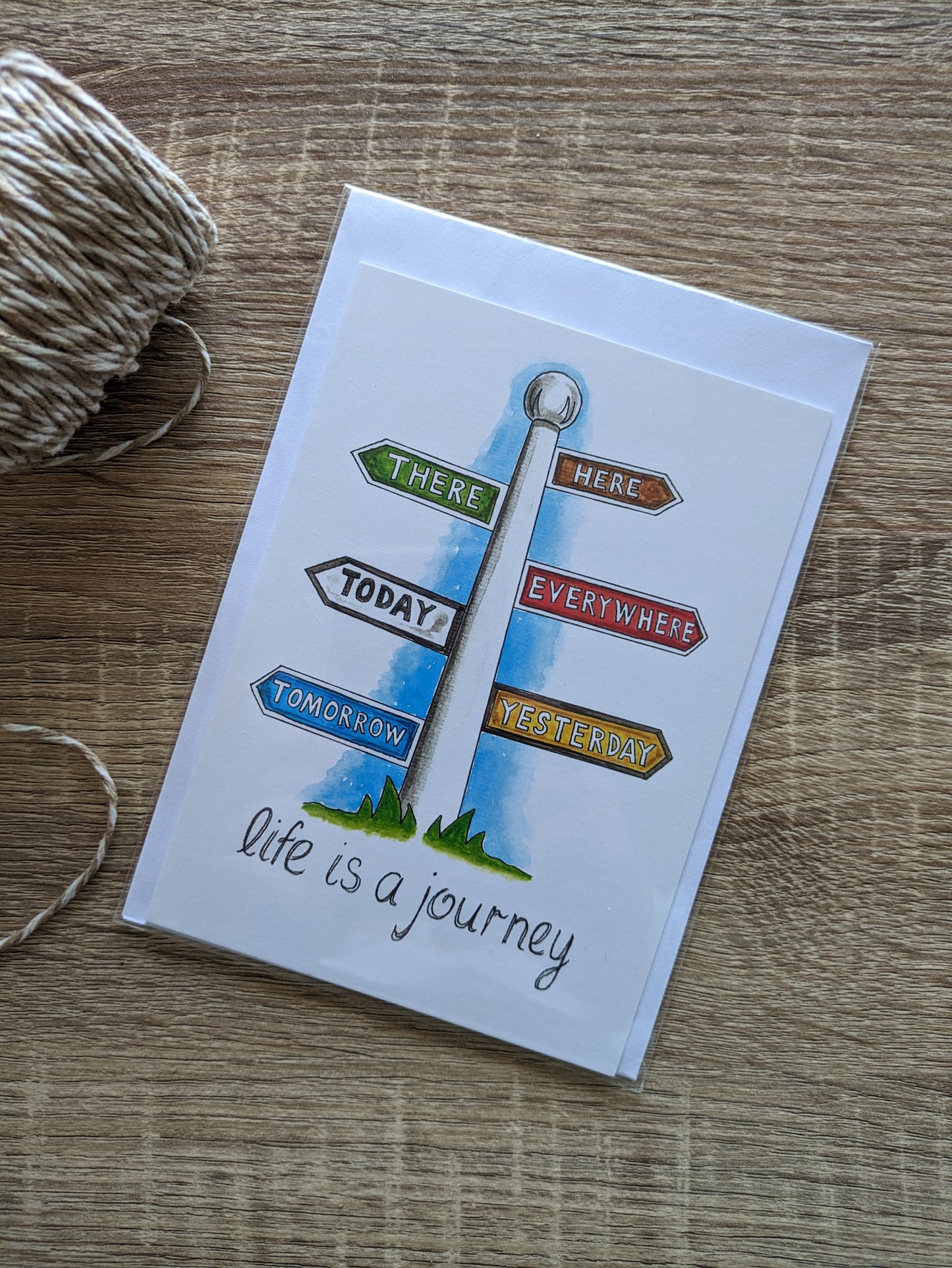 Greeting Card, Life is a journey