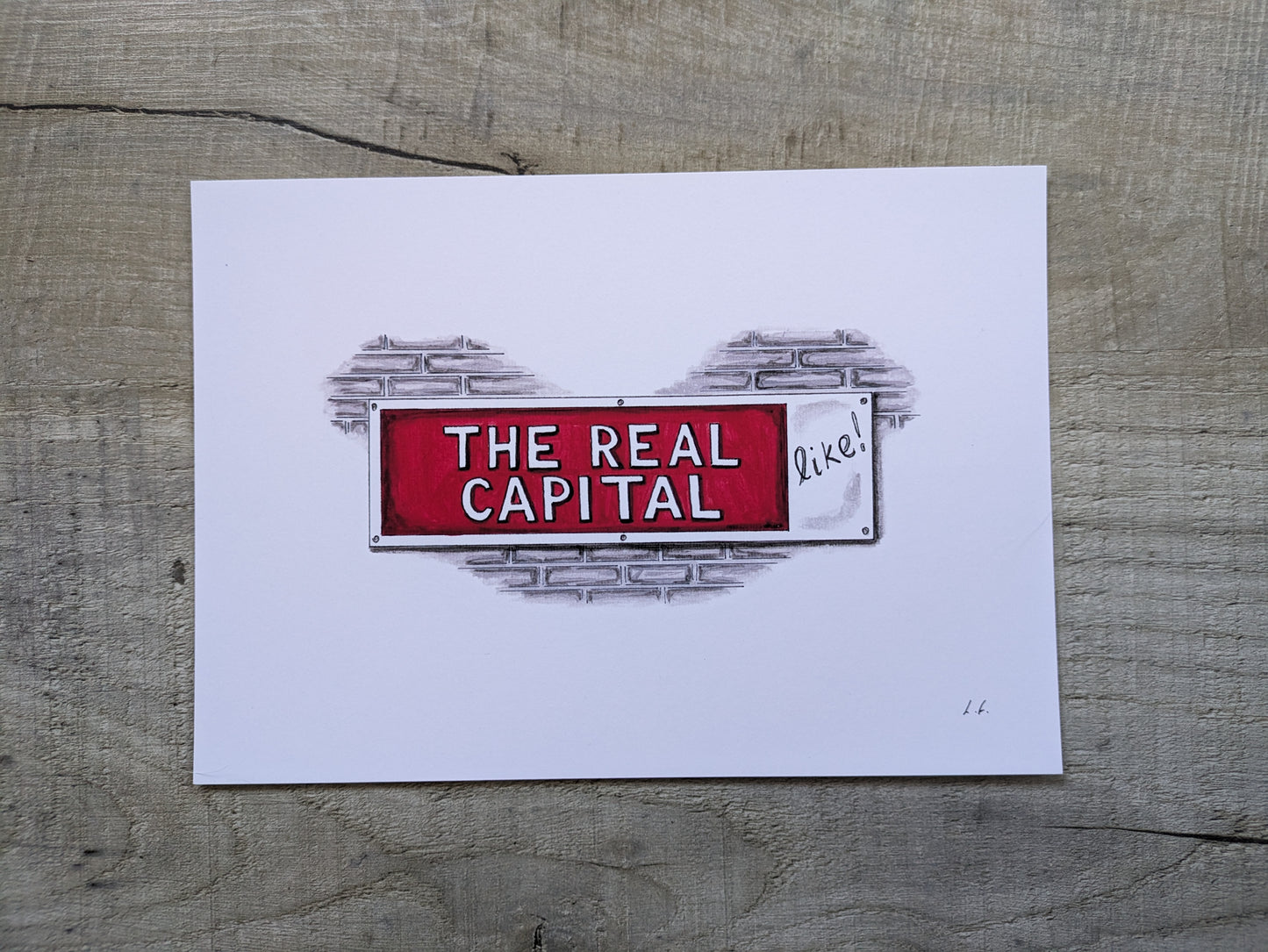 Print, The Real Capital Sign