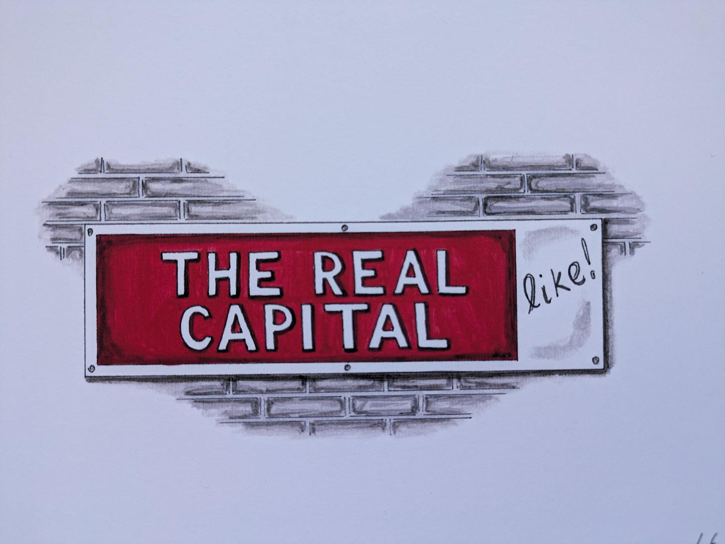 Print, The Real Capital Sign