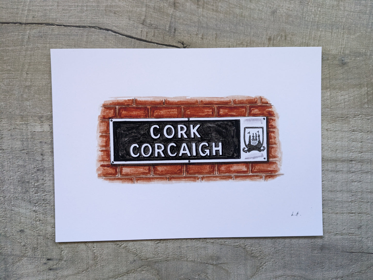 Print, Cork sign