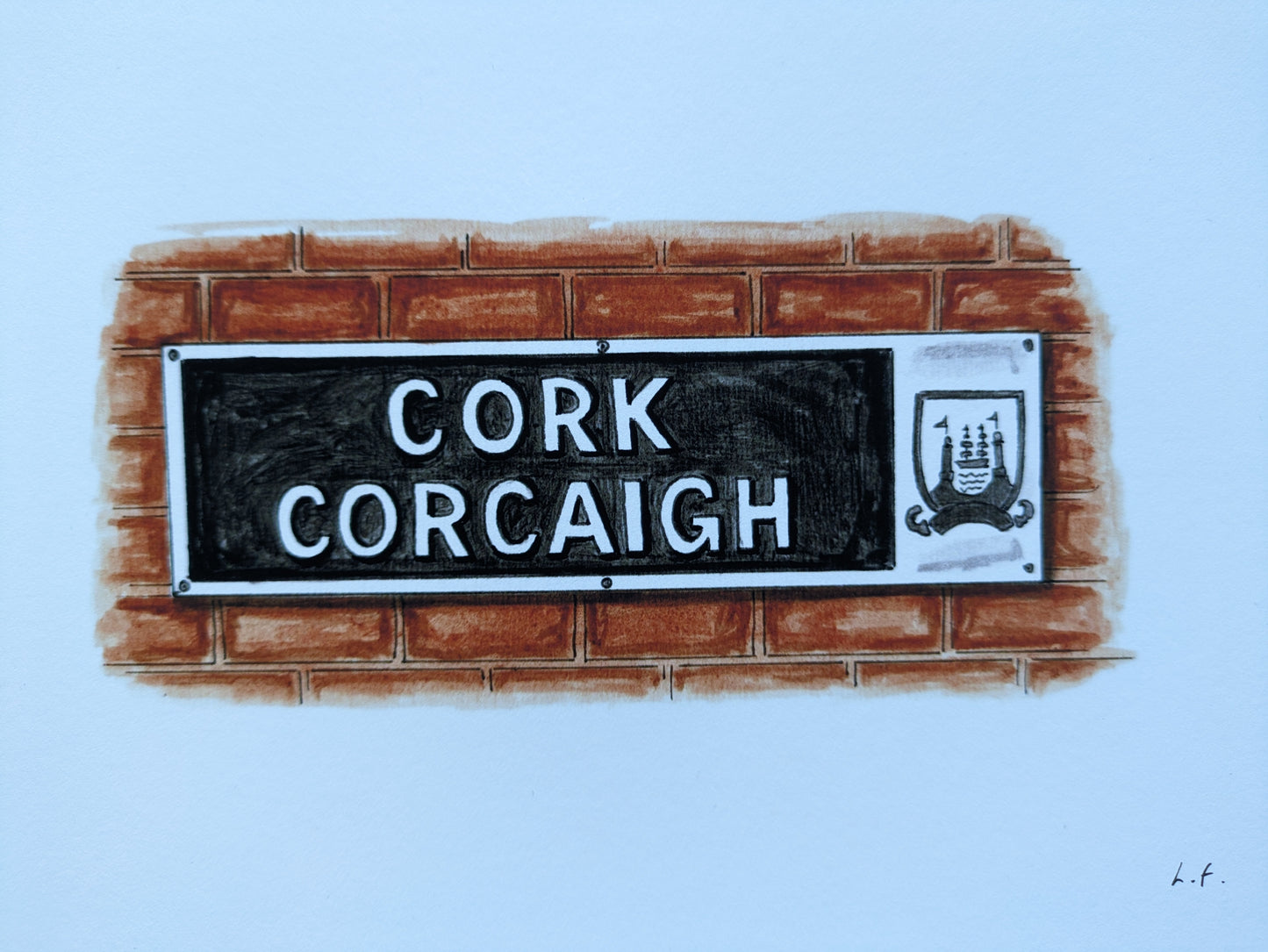 Print, Cork sign