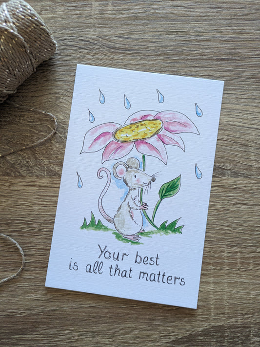 Affirmation Card (Collection 2), Your best is all that matters