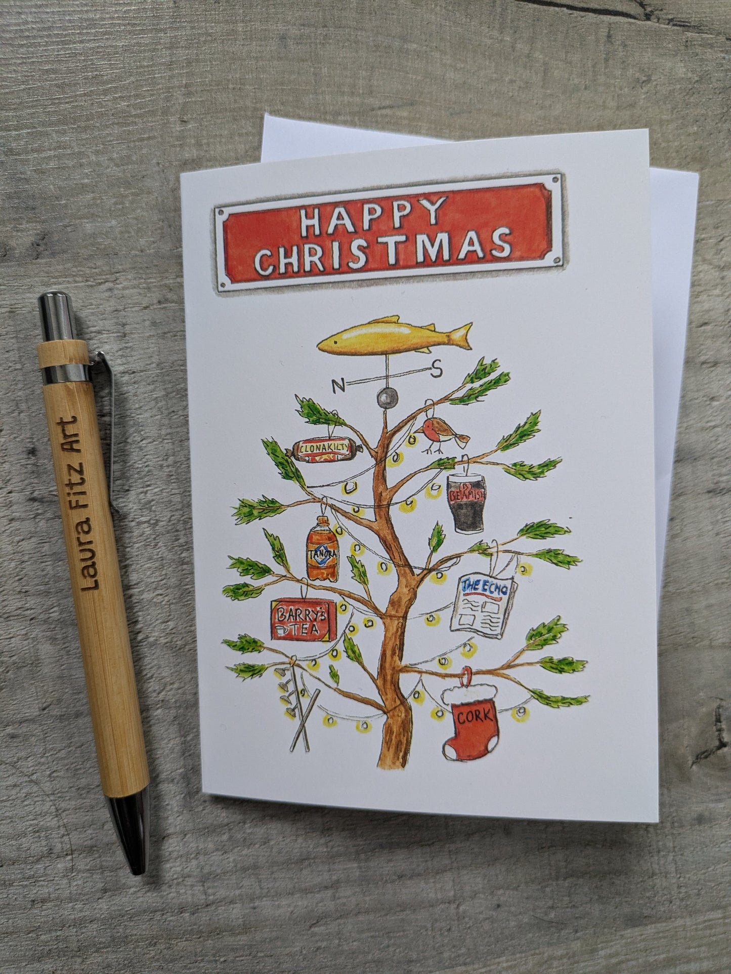 Christmas card, Cork faves