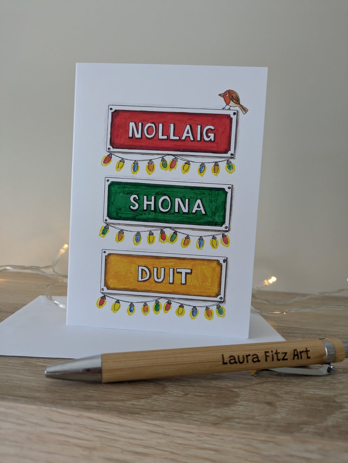 Christmas card, Nollaig Shona Duit