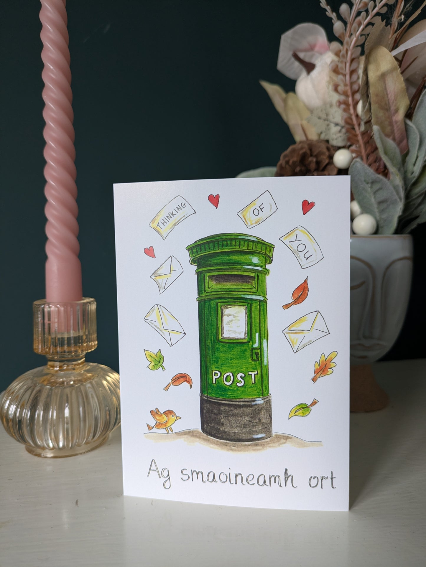 Greeting card, Ag smaoineamh ort