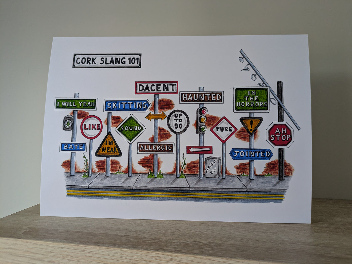 A4/A5 Art print, Cork Slang 101