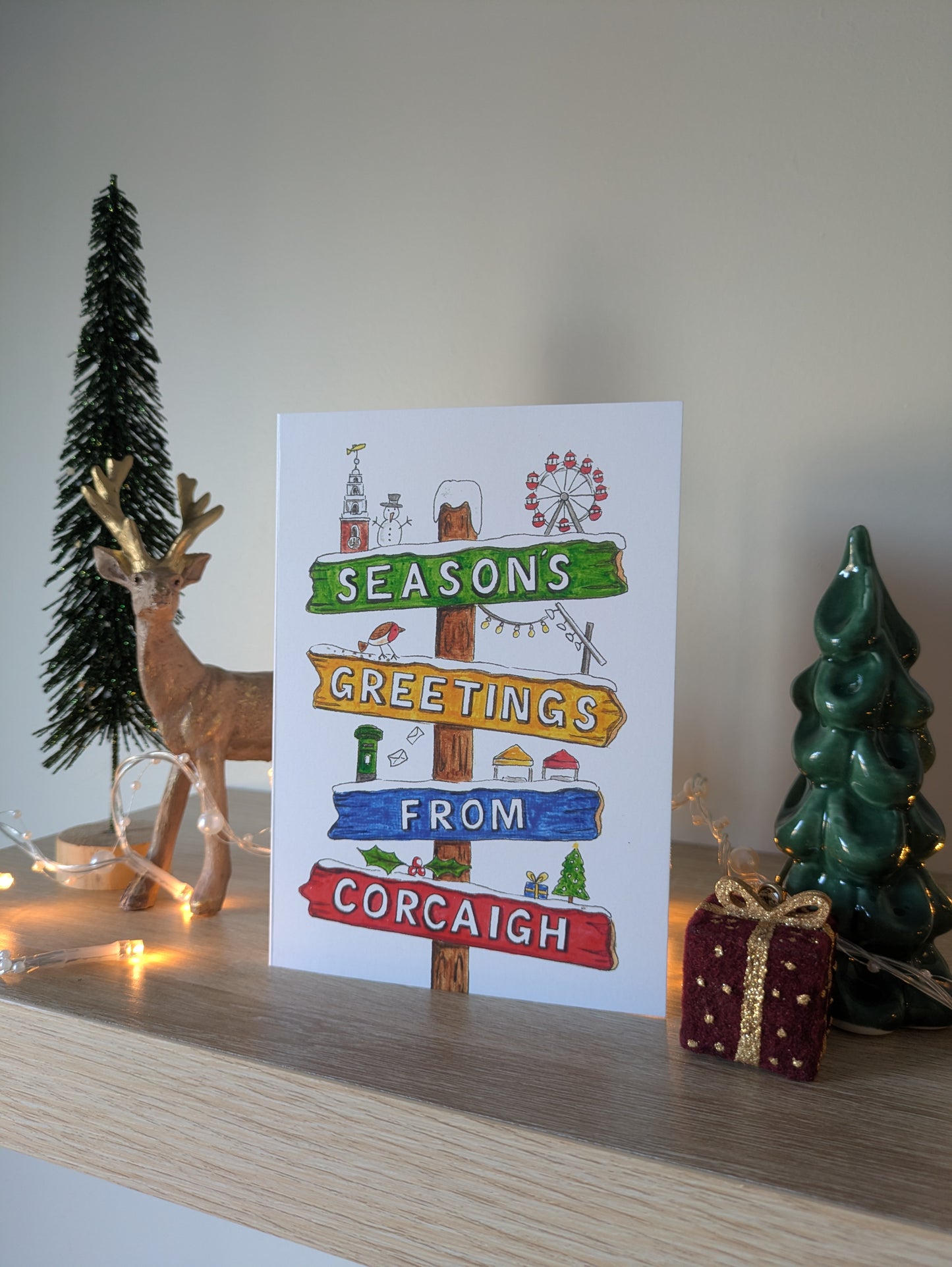 3. Christmas card, Season's greetings from Corcaigh