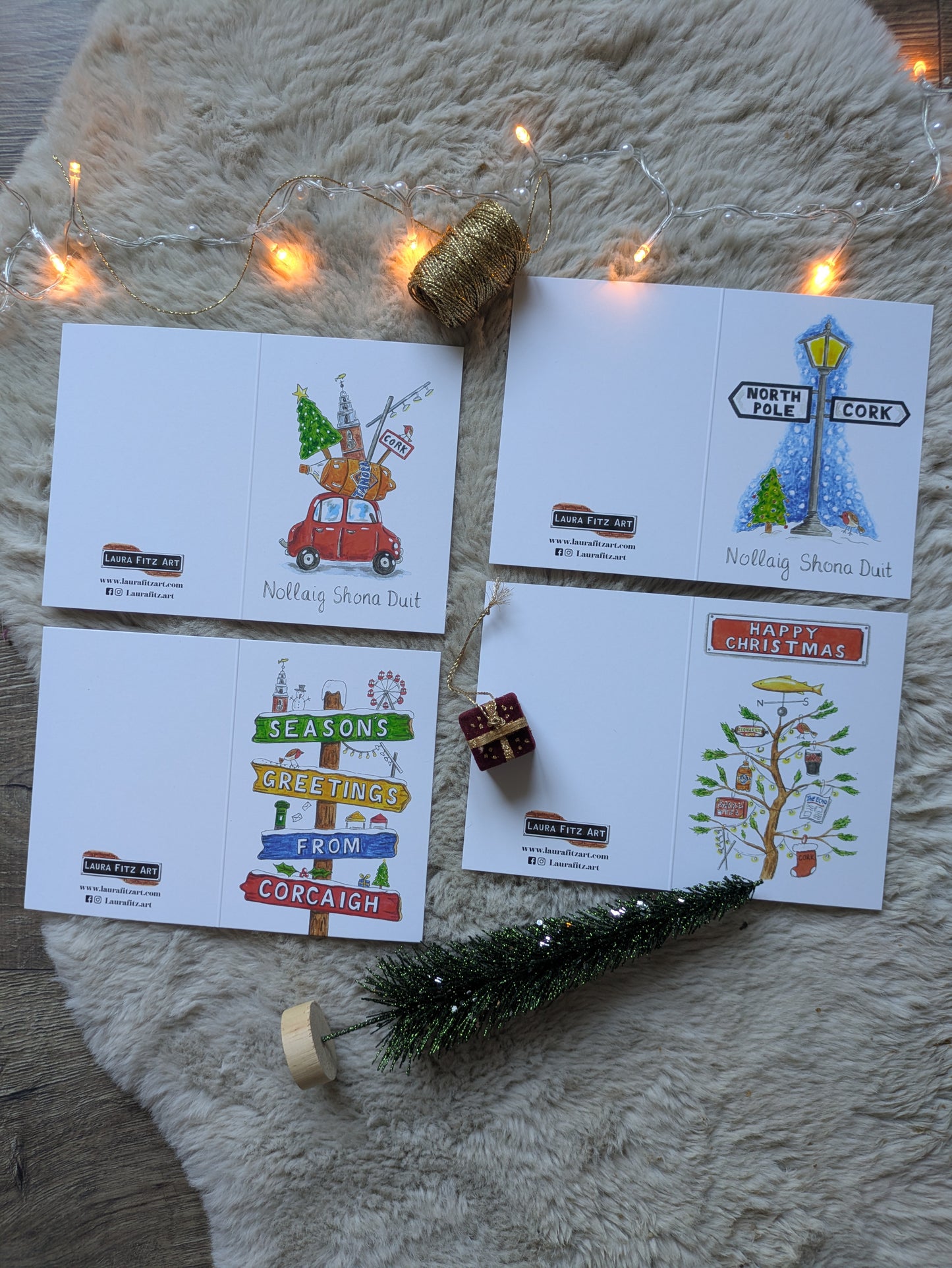 1. Christmas cards 4 pack
