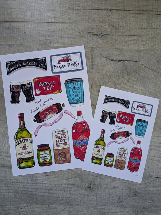 A4/A5 Art print, The Food Capital