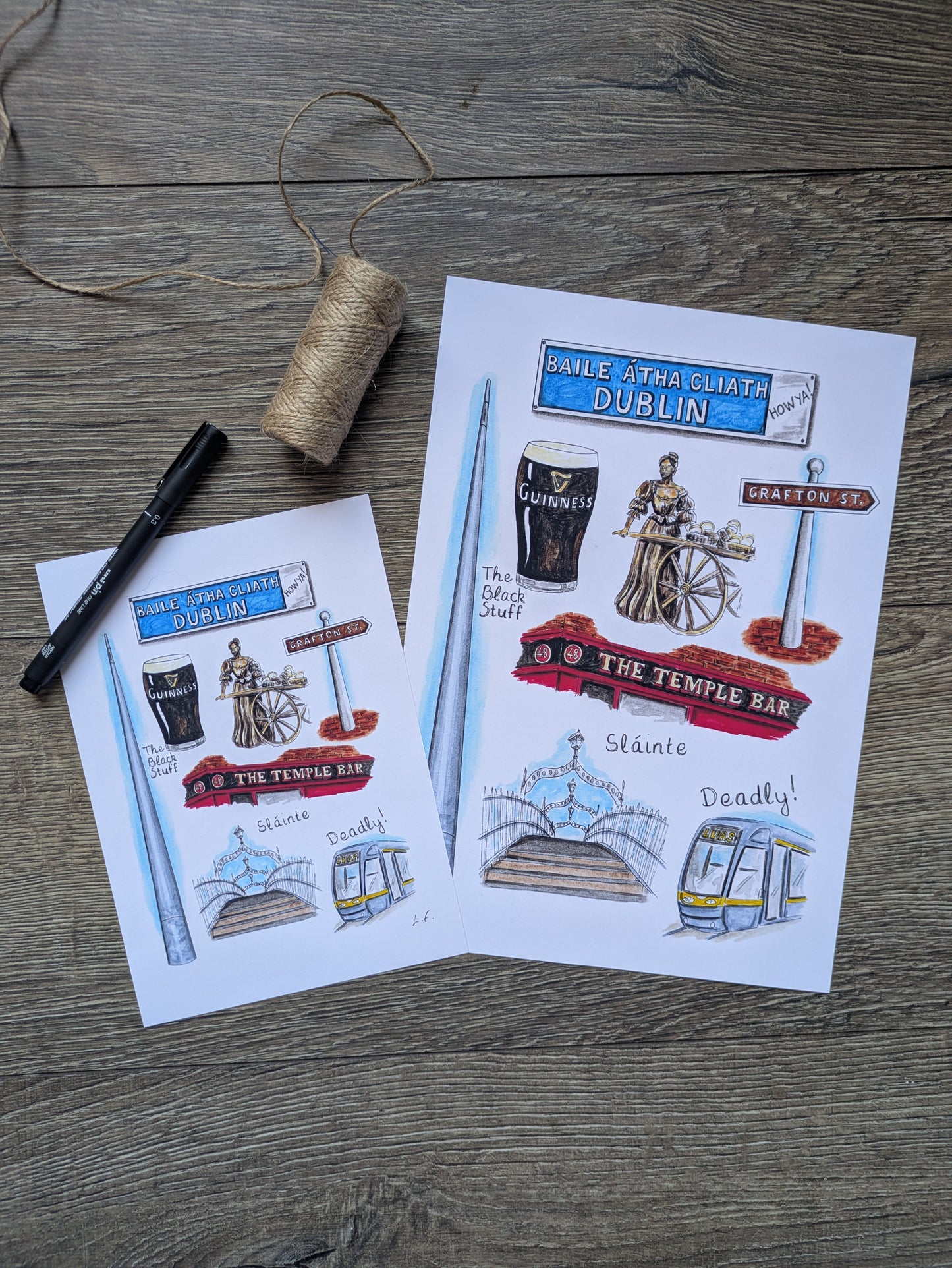A4/A5 Art print, Dublin