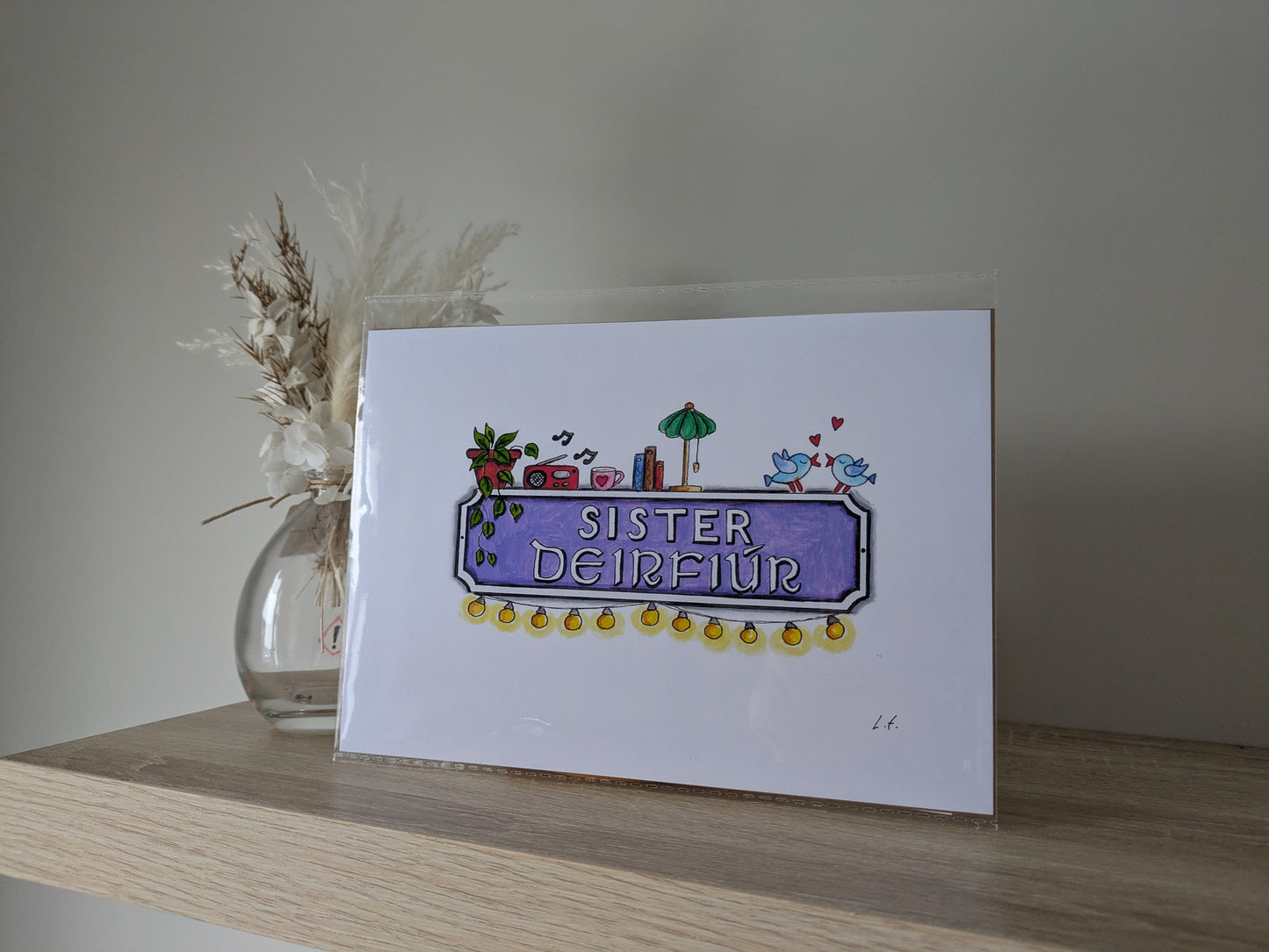 A5 Art print, Sister