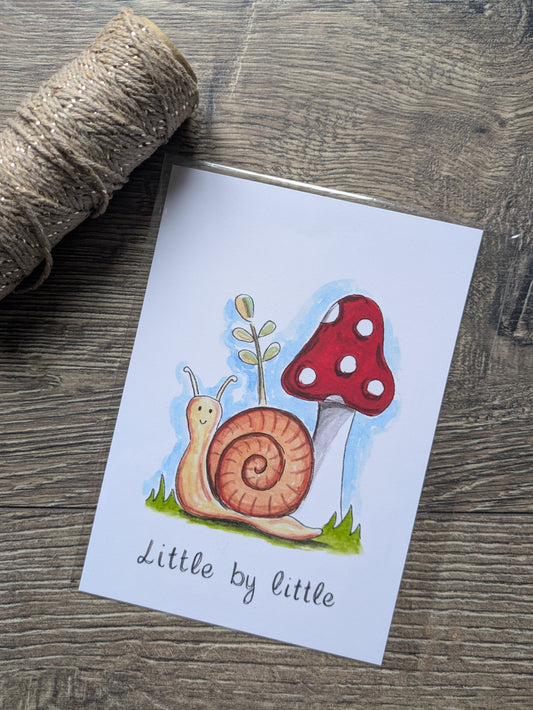 Affirmation Card (Collection 2), Little by little