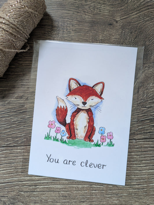 Affirmation Card, You are Clever